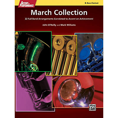Alfred Accent on Performance March Collection Bass Clarinet Book