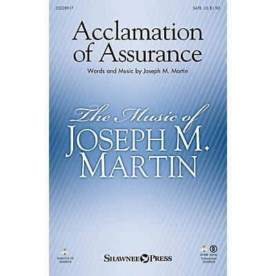 Shawnee Press Acclamation of Assurance (StudioTrax CD) Studiotrax CD Composed by Joseph M. Martin