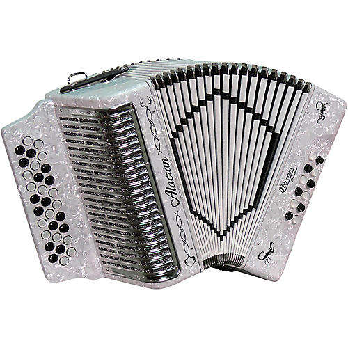 Alacran Accordion with case and straps White Fa/FBE Condition 2 - Blemished White, Sol/GCF 197881165017