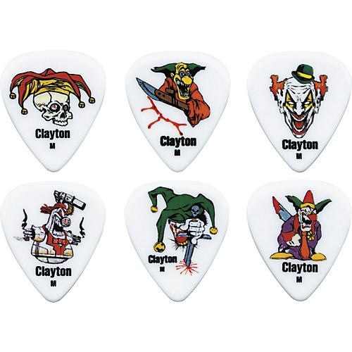 Acetal Crazed Clown Guitar Picks