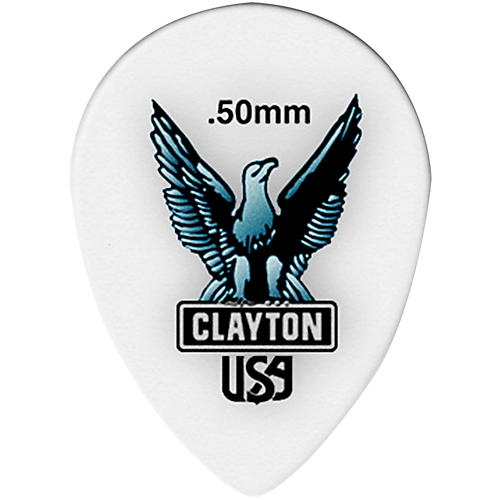 Clayton Acetal Small Teardrop Guitar Picks .50 mm 1 Dozen