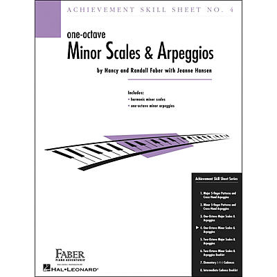 Faber Piano Adventures Achievement Skill Sheet No. 4: One Octave Minor Scales And Arpeggios - Faber Piano