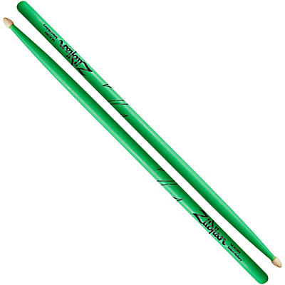 Zildjian Acorn Tip Neon Green Drum Sticks