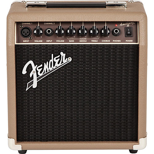 Fender Acoustasonic 15 Acoustic Combo Amp Condition 1 - Mint Tan