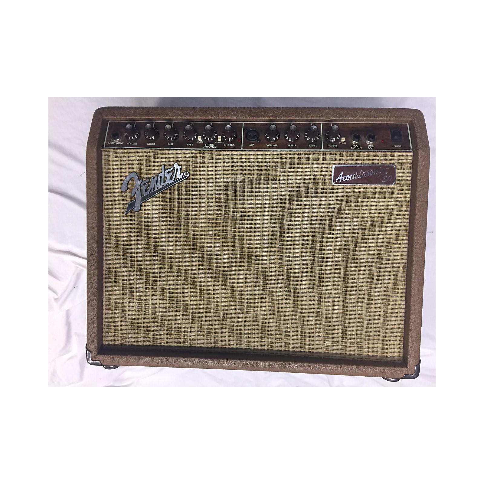 Used Fender Acoustasonic 30 Dsp Acoustic Guitar Combo Amp Musician S Friend