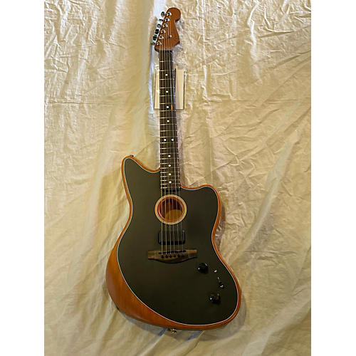 Fender Acoustasonic Jazzmaster Acoustic Electric Guitar Black