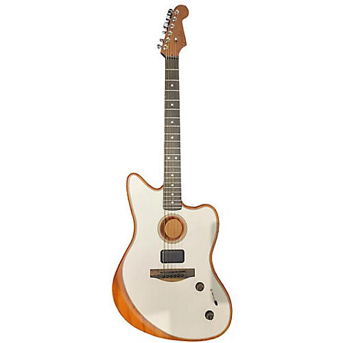 Fender Acoustasonic Jazzmaster Acoustic Electric Guitar White