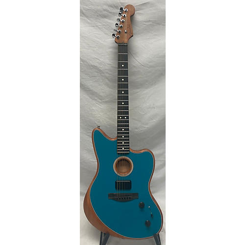 Fender Acoustasonic Jazzmaster Acoustic Electric Guitar Ocean Turquoise