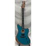 Used Fender Acoustasonic Jazzmaster Acoustic Electric Guitar Ocean Turquoise