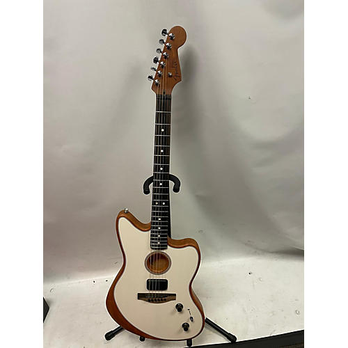 Fender Acoustasonic Jazzmaster Acoustic Electric Guitar Arctic White