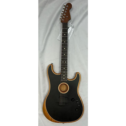 Fender Acoustasonic Player Stratocaster Acoustic Electric Guitar Black