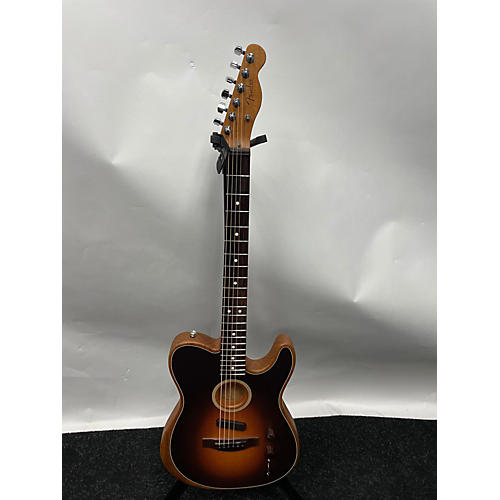 Fender Acoustasonic Player Stratocaster Acoustic Electric Guitar Brown Sunburst