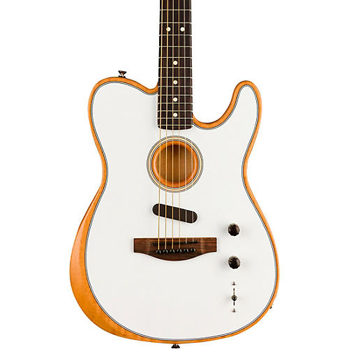 Fender Acoustasonic Player Telecaster Acoustic-Electric Guitar Atomic White