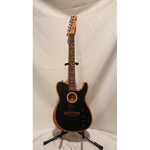 Fender Acoustasonic Player Telecaster Acoustic Electric Guitar Black