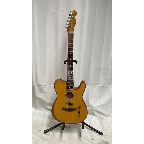 Fender Acoustasonic Player Telecaster Acoustic Electric Guitar Yellow