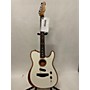 Used Fender Acoustasonic Player Telecaster Acoustic Electric Guitar Alpine White