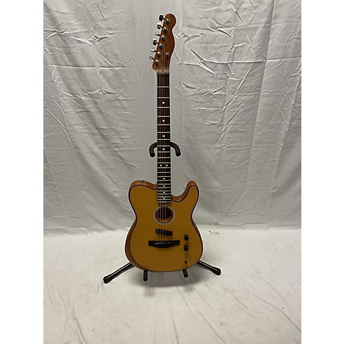 Fender Acoustasonic Player Telecaster Acoustic Electric Guitar Yellow