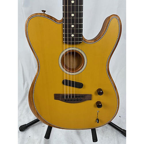 Fender Acoustasonic Player Telecaster Acoustic Electric Guitar Butterscotch Blonde