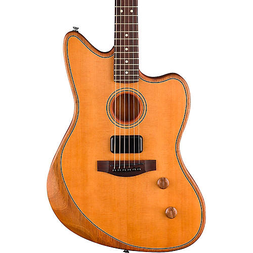 Fender Acoustasonic Standard Jazzmaster Acoustic-Electric Guitar Aged Natural