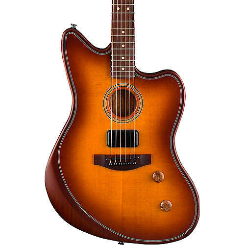 Fender Acoustasonic Standard Jazzmaster Acoustic-Electric Guitar Honey Burst