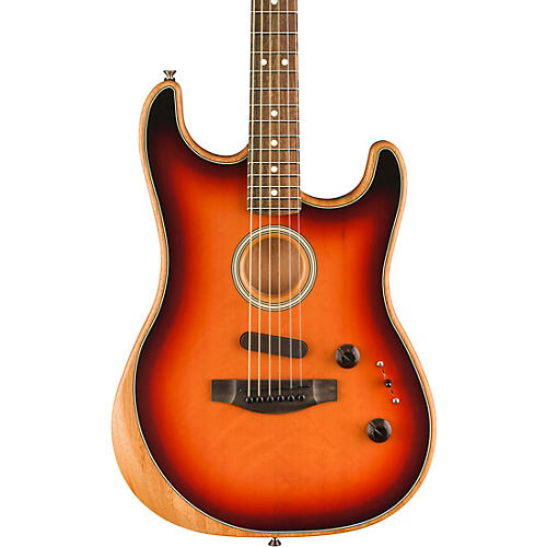 Fender Acoustasonic Stratocaster Acoustic-Electric Guitar Condition 2 - Blemished 3-Color Sunburst 194744749940