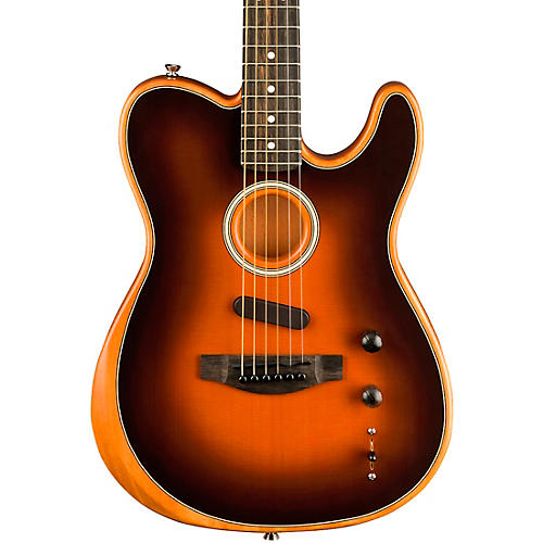 Fender American Acoustasonic Telecaster Ebony Fingerboard Acoustic-Electric Guitar Condition 2 - Blemished Sunburst 194744856440
