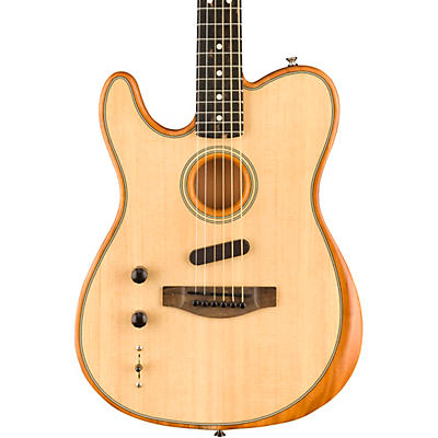 Fender Acoustasonic Telecaster Left-Handed Acoustic-Electric Guitar