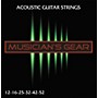 Musician's Gear Acoustic 12 80/20 Bronze Acoustic Guitar Strings