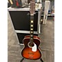Used Silvertone Acoustic Acoustic Guitar Candy Red Burst