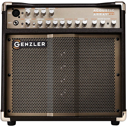 Genzler Amplification Acoustic Array Mini AA-MINI 100W 1x8 With 4x1.5 Line Array Acoustic Guitar Combo Amp Condition 1 - Mint Brown