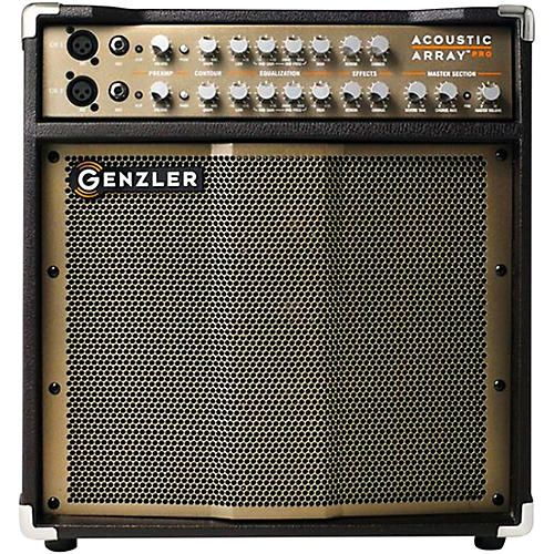 Genzler Amplification Acoustic Array PRO 300W 1x10 With 4x3 Line Array Acoustic Guitar Combo Amp Brown
