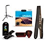 Musician's Friend Acoustic Guitar Accessory Kit: Strings, Picks, Strap, Tuner & Stand