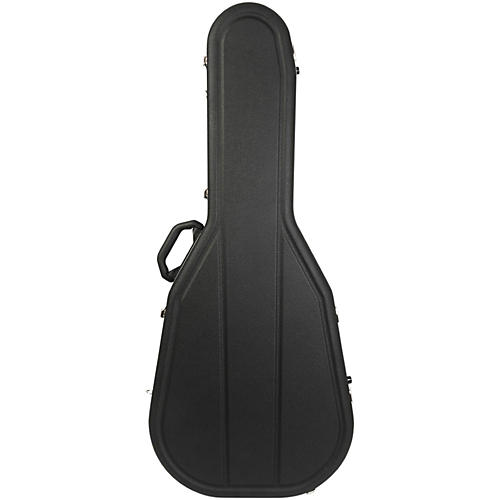 Acoustic Guitar Case/Dreadnght Black Shell/Silver Int-Pro II