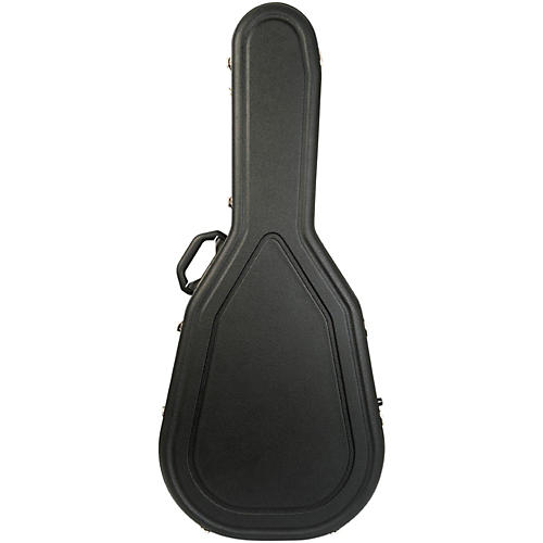 Acoustic Guitar Case/Jumbo Black Shell/Silver Int-Pro II