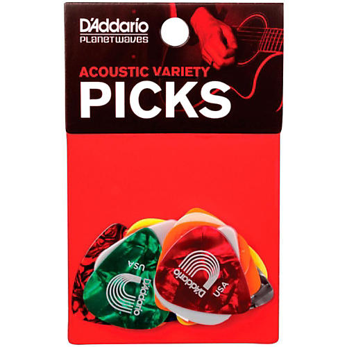 D'Addario Acoustic Pick Variety 13-Pack