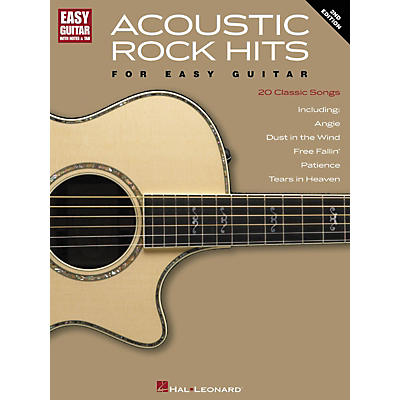 Hal Leonard Acoustic Rock Hits for Easy Guitar 2nd Edition with Notes & Tab