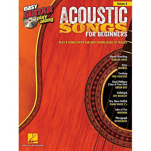 Acoustic Songs For Beginners Easy Guitar Play-Along Volume 8 (Book/CD)