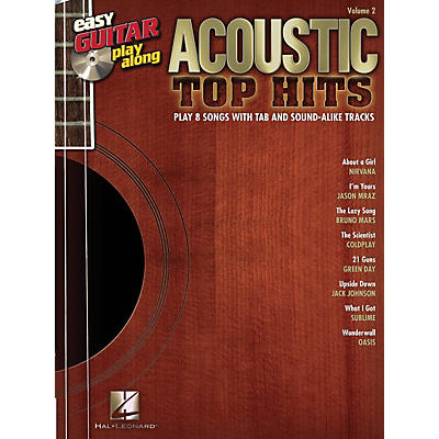 Hal Leonard Acoustic Top Hits Easy Guitar Play-Along Volume 2 Book/CD