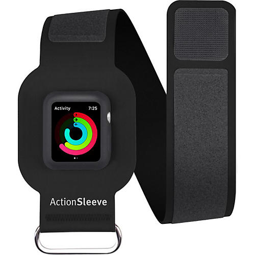 ActionSleeve Carrying Case (Armband) for SmartWatch - Black - Ding Resistant, Nick Resistant, Damage Resistant - Silicone - Armband