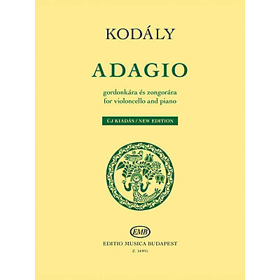 Editio Musica Budapest Adagio for Violoncello and Piano - New Edition EMB Series Softcover