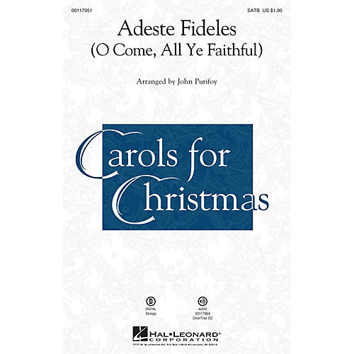 Hal Leonard Adeste Fideles SSA Arranged by John Purifoy