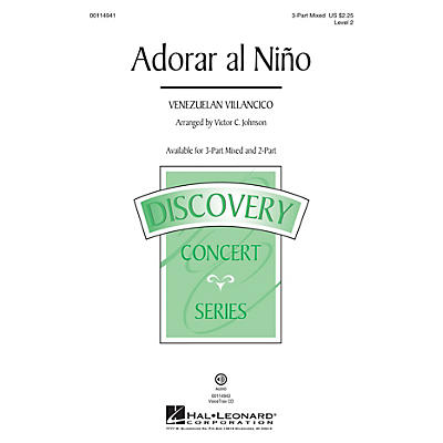 Hal Leonard Adorar al Niño (Discovery Level 2) 3-Part Mixed arranged by Victor Johnson