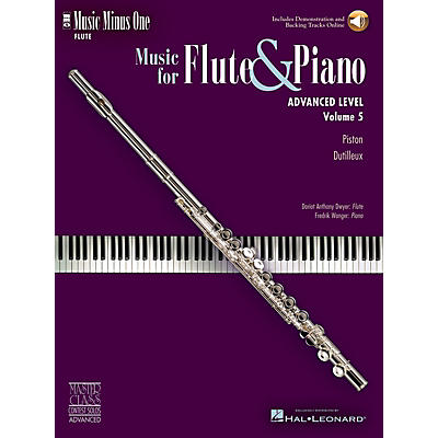 Music Minus One Advanced Flute Solos - Volume 5 Music Minus One Series Softcover with CD