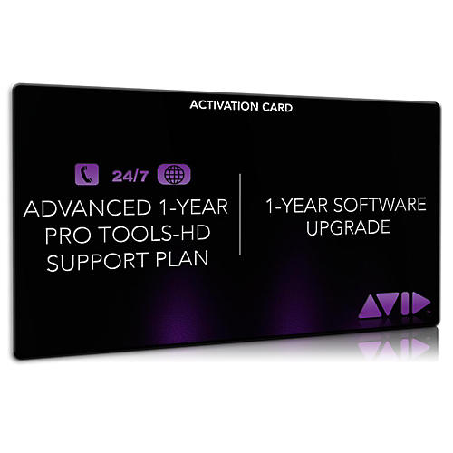 Advanced Support for Pro Tools HD (1 Year) Activation Card