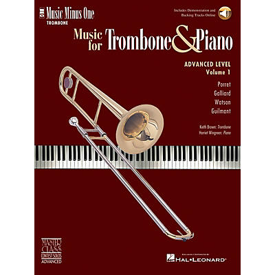 Music Minus One Advanced Trombone Solos, Volume 1 (for Trombone) Music Minus One Series Softcover with CD