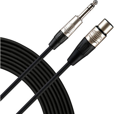 Live Wire Advantage Interconnect Cable 1/4 TRS Male to XLR Female Black