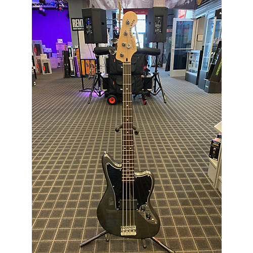 Squier Affinity Jaguar Bass Electric Bass Guitar Charcoal Frost Metallic