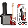 Open-Box Squier Affinity Jazz Bass Limited-Edition Pack With Fender Rumble 15W Bass Combo Amp Condition 2 - Blemished Candy Apple Red 197881252182