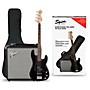 Squier Affinity PJ Bass Pack with Fender Rumble 15G Amp Black