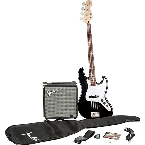 Affinity Series Jazz Bass Pack with Fender Rumble 15W Bass Combo Amp